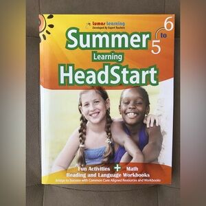 New Summer learning HeadStart Workbook for Kids grade 5 to 6